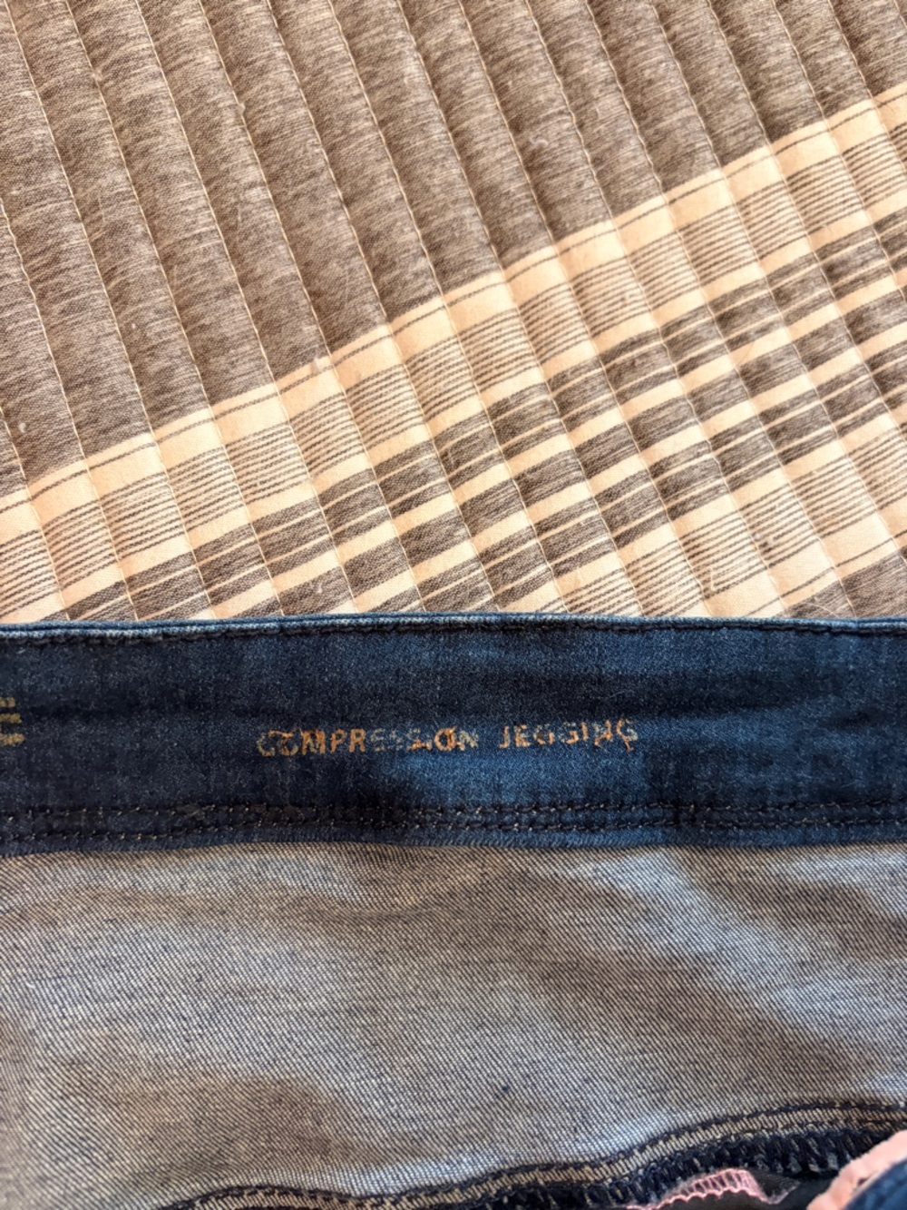 Curve Appeal Women’s Plus Size 24w Dark Wash Straight Leg Compression Jeggings - Picture 5 of 7